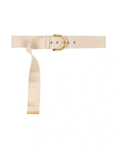 Shop Elisabetta Franchi Woman Belt Off White Size 12 Textile Fibers
