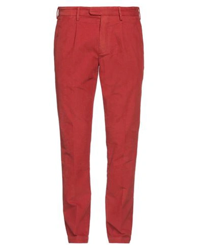 Shop Devore Incipit Man Pants Rust Size 36 Cotton, Modal, Elastane In Red