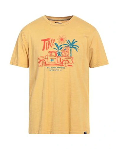 Shop Impure Man T-shirt Ocher Size Xl Cotton In Yellow
