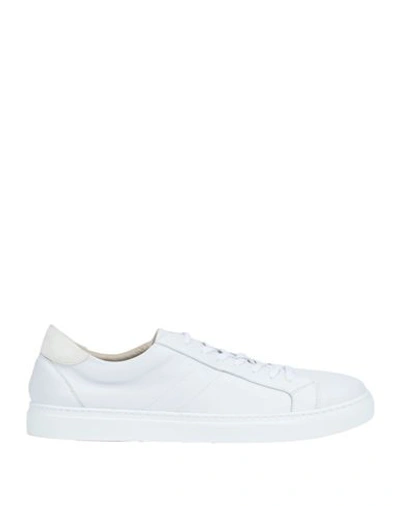 Shop Andrea Ventura Firenze Man Sneakers White Size 8.5 Leather