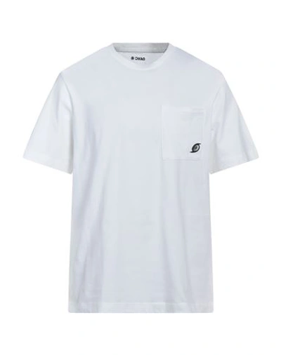 Shop Oamc Man T-shirt White Size Xl Organic Cotton, Elastane