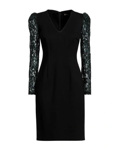 Shop Camilla  Milano Camilla Milano Woman Mini Dress Black Size 6 Viscose, Polyamide, Elastane