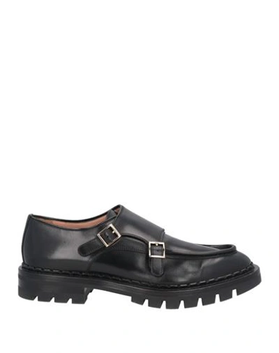 Shop Santoni Woman Loafers Black Size 11 Leather