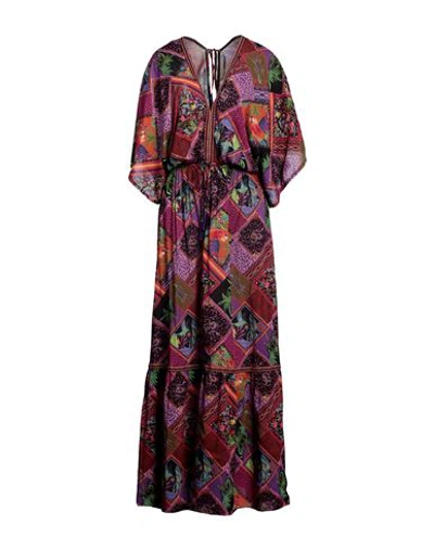 Shop 4giveness Woman Maxi Dress Mauve Size L Viscose In Purple