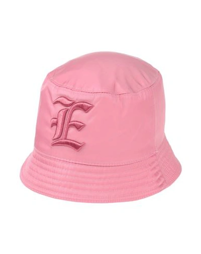 Shop Ermanno Scervino Woman Hat Pink Size M Polyamide, Polyester, Polyethylene