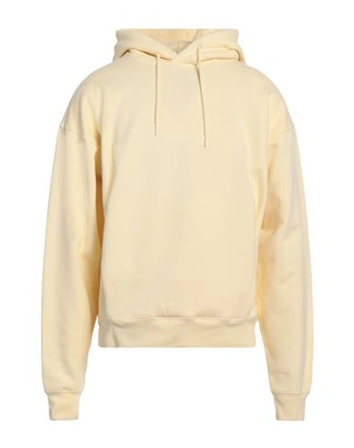 Shop Martine Rose Man Sweatshirt Light Yellow Size L Cotton