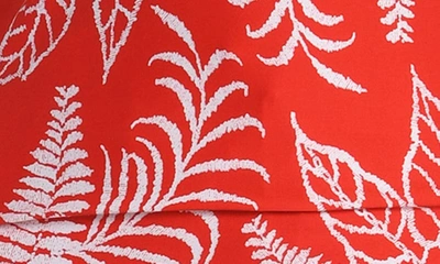 Shop La Blanca Tapestry Long Sleeve Half Zip Rashguard In Cherry