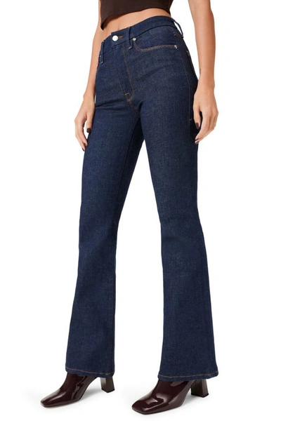 Shop Good American Always Fits Classic Bootcut Jeans In Denethicblue04