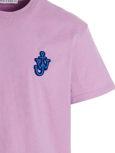 Shop Jw Anderson Anchor T-shirt Purple