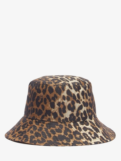 Shop Barbour Bucket Hat  X Ganni Hats Multicolor