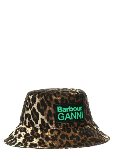 Shop Barbour Bucket Hat  X Ganni Hats Multicolor