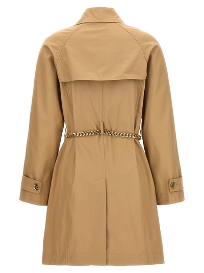 Shop Michael Kors Chain Belt Trench Coat Coats, Trench Coats Beige