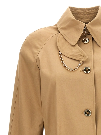 Shop Michael Kors Chain Belt Trench Coat Coats, Trench Coats Beige