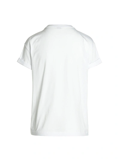 Shop Brunello Cucinelli Chest Pockt Crewneck T-shirt White