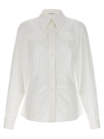 Shop Alberta Ferretti Cotton Shirt Shirt, Blouse White