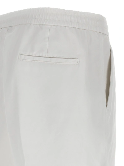 Shop Brunello Cucinelli Cotton Drawstring Pants White