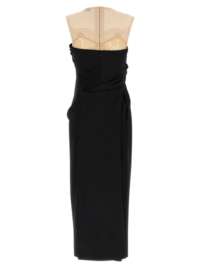 Shop Tory Burch Dress With Front Knot Dresses Black
