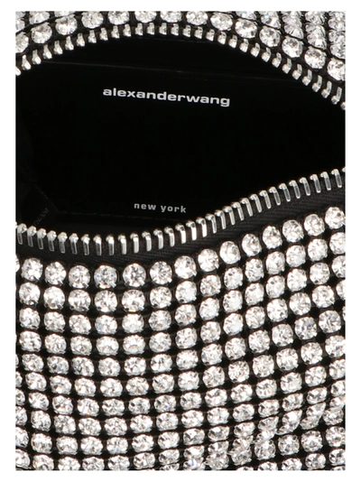 Shop Alexander Wang Heiress Shoulder Bags Silver