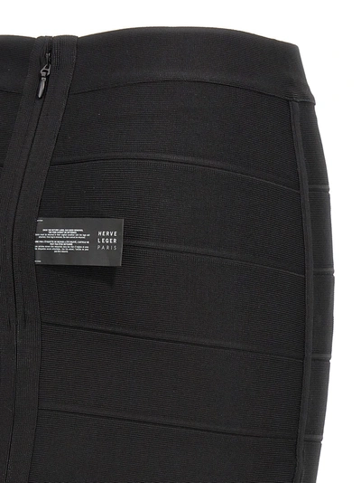Shop Herve Leger Icon Bandage Pencil Skirts Black