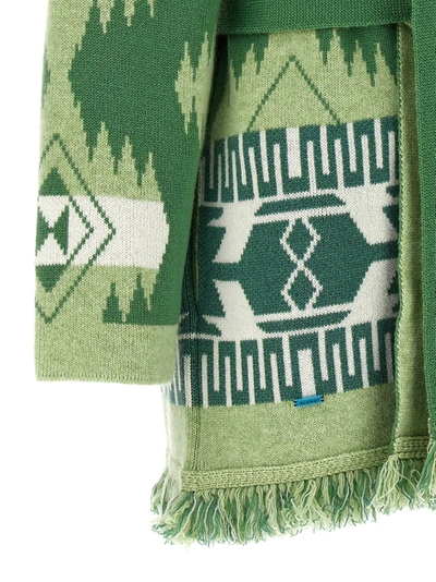 Shop Alanui Icon Sweater, Cardigans Green