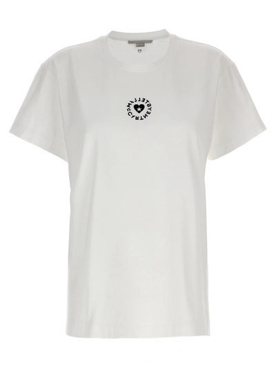 Shop Stella Mccartney Iconic Mini Heart T-shirt White