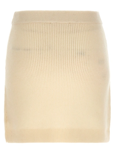 Shop Michael Kors Knitted Skirt Skirts White