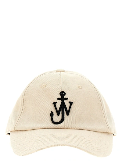 Shop Jw Anderson Logo Cap Hats Beige