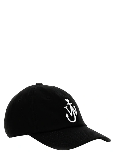 Shop Jw Anderson Logo Cap Hats Black