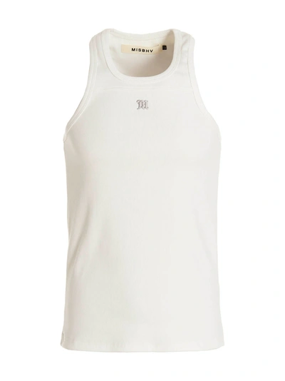 Shop Misbhv Logo Embroidery Tank Top Tops White