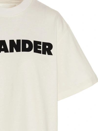 Shop Jil Sander Logo Print T-shirt White/black