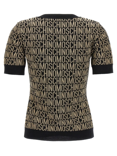 Shop Moschino Logo T-shirt Black