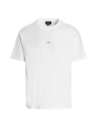 Shop Apc Logo T-shirt White
