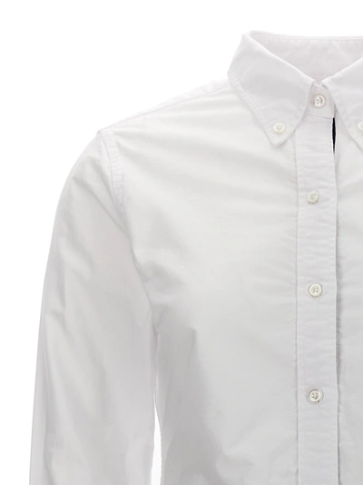 Shop Thom Browne Rwb Shirt, Blouse White