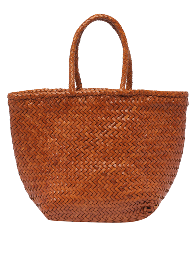 Shop Dragon Diffusion Grace Small Basket Bag In Brown