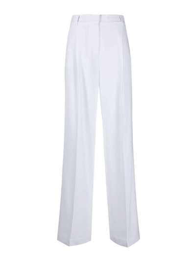 Shop Michael Kors High-waisted Tailored Trousers In White