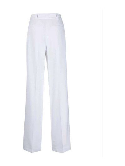 Shop Michael Kors High-waisted Tailored Trousers In White