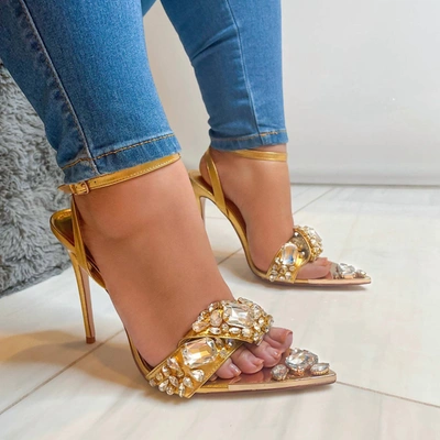 Shop Azalea Wang Women's Elegance Heels In Gold