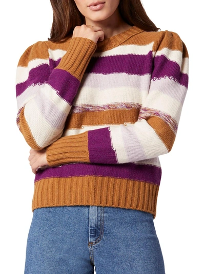 Shop Joie Ronsard Womens Wool Striped Crewneck Sweater In Multi