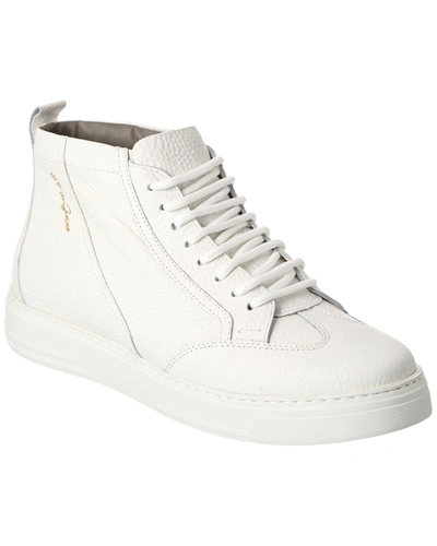 Shop Gernie 18's High Leather Shoe In White