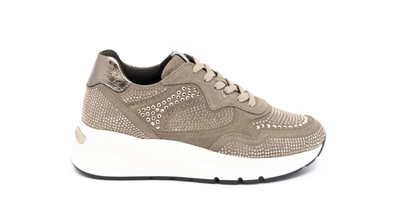 Shop Nerogiardini 1308338d-311 Sneakers In Fango In Grey