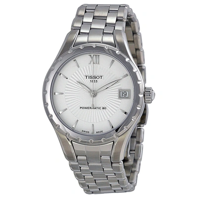 Shop Tissot Women's T-lady 34mm Automatic Watch In Silver