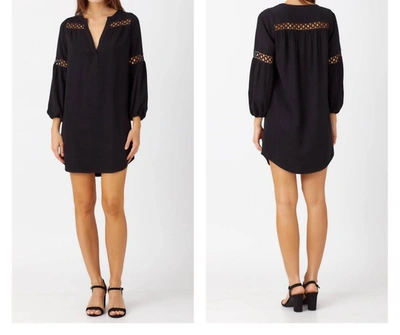 Maven West Long Sleeve Dress In Black In Black