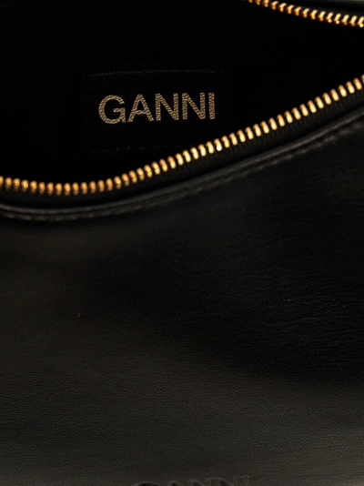 Shop Ganni Swing Shoulder Bags Black