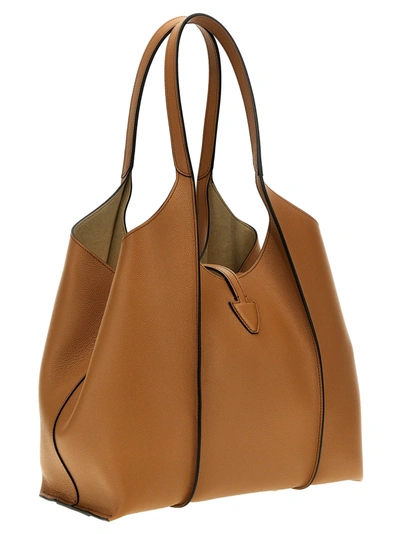 Shop Tod's T Timeless Tote Bag Brown