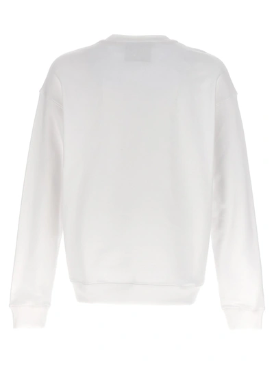 Shop Moschino Teddy Sweatshirt White/black