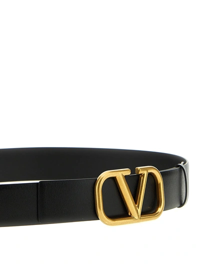 Shop Valentino Vlogo Belts Black