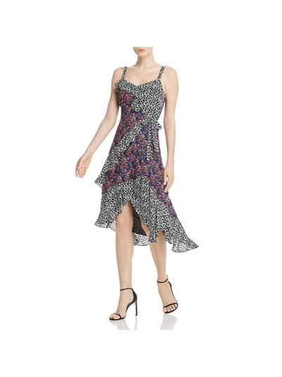 Shop Parker Kathy Womens Silk Floral Midi Dress In Multi