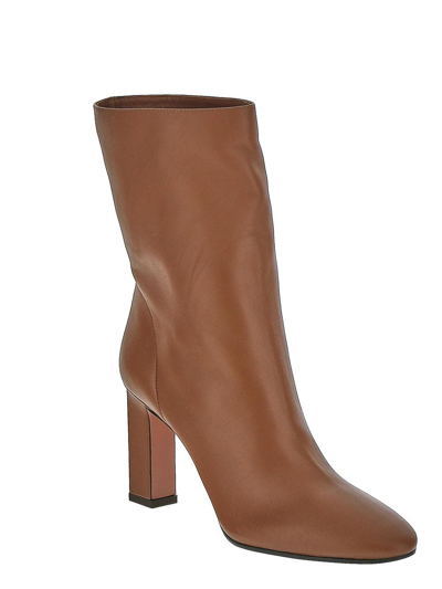 Shop Aquazzura Manzoni Bootie In Bronze