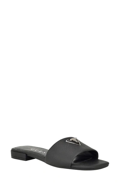 Shop Guess Tamed Slide Sandal In Black 001