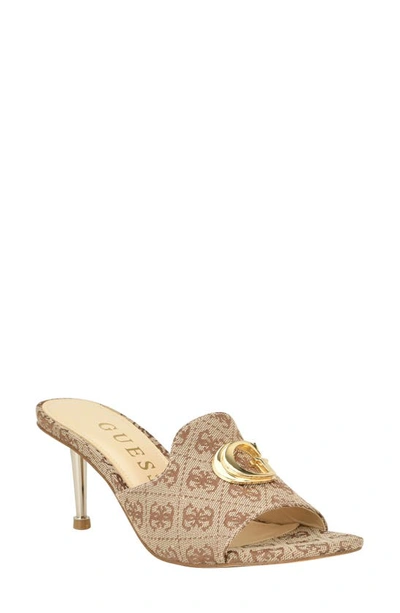 Guess Snapps Slide Sandal In Medium Brown 210